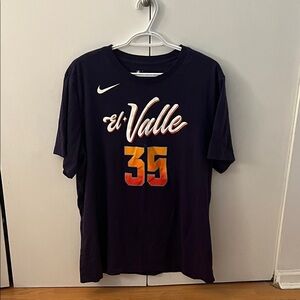 Nike Black T-Shirt with El Valle and Orange-Red 35 DURANT
